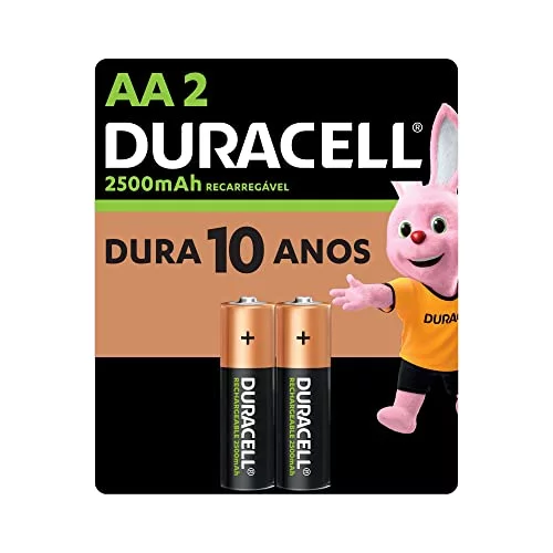 Pilha recarregável duracell ótima pilha