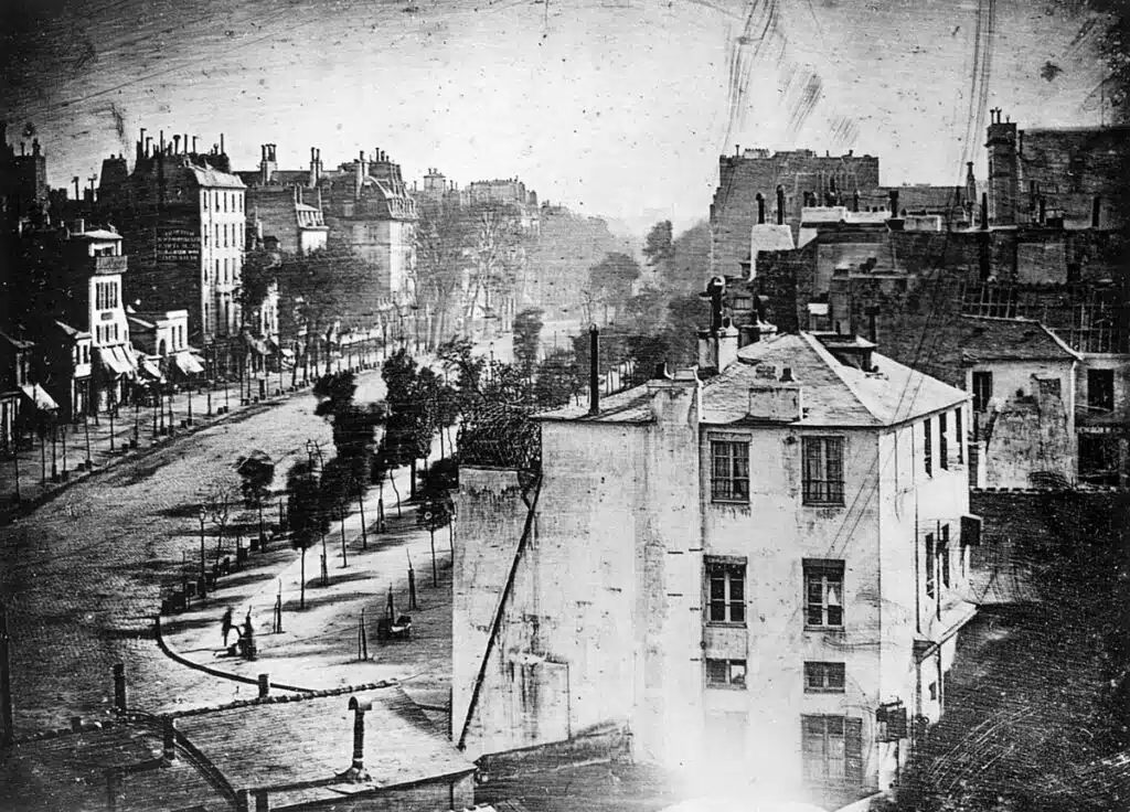 Vista do Boulevard du Temple, Daguerre, 1837/1838